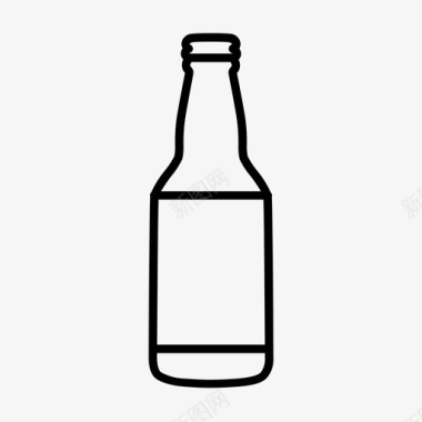 12盎司啤酒瓶啤酒瓶工艺啤酒图标图标
