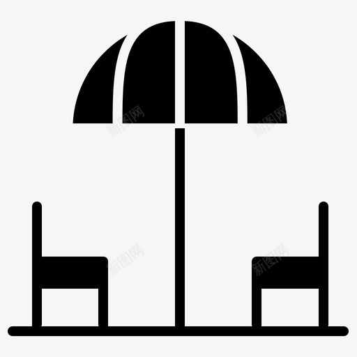 椅子公园操场图标svg_新图网 https://ixintu.com 公园 操场 椅子 雨伞