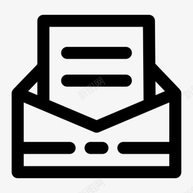 电子邮件信封信函图标图标