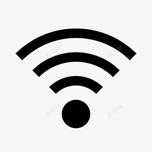 无线热点互联网图标svg_新图网 https://ixintu.com wifi 互联网 信号 无线 标志 标志符 热点 符号 网络通信