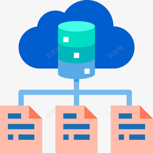 存储大数据41扁平图标svg_新图网 https://ixintu.com 大数 存储 扁平 数据