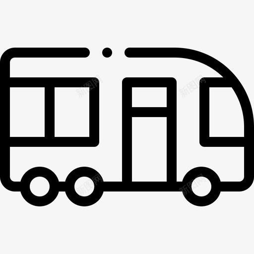 小型客车车辆和运输工具直线型图标svg_新图网 https://ixintu.com 客车 小型 直线 线型 车辆 运输工具