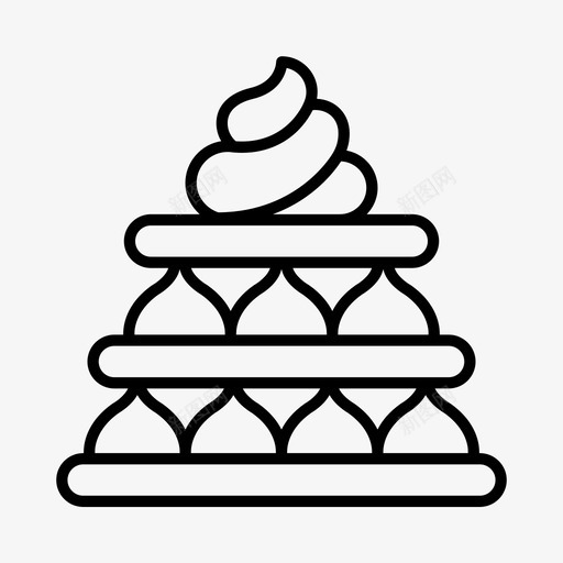 丹麦语甜点高茶图标svg_新图网 https://ixintu.com 丹麦语 甜点 糕点 馅饼 高茶