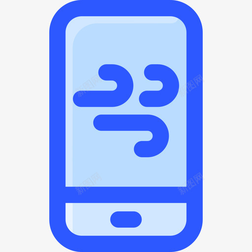 智能手机天气299蓝色图标svg_新图网 https://ixintu.com 天气 手机 智能 蓝色