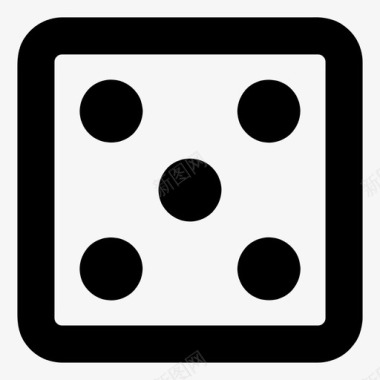 骰子赌场立方体图标图标
