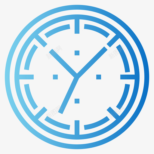 时钟手表12渐变图标svg_新图网 https://ixintu.com 手表 时钟 渐变