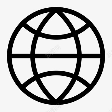 全球地球电网图标图标