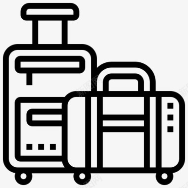 行李酒店服务24直达图标图标
