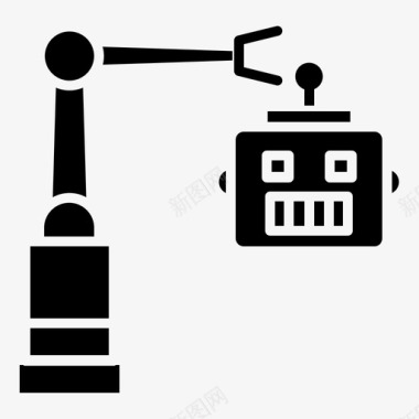 机器人机器人9实心图标图标