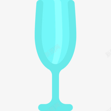 香槟杯餐具3扁平图标图标