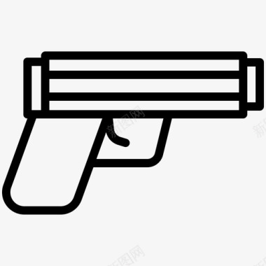 手枪枪警察图标图标