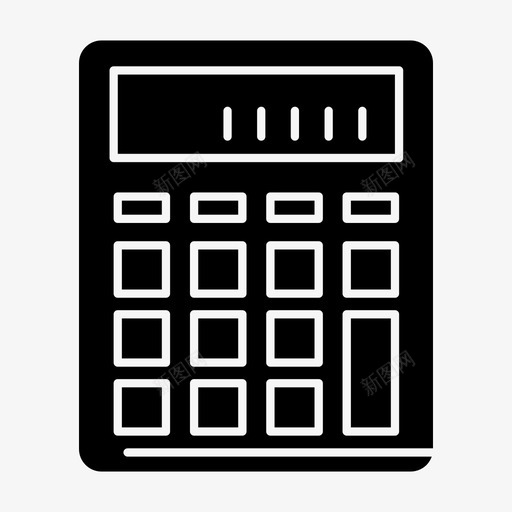 计算器会计商业图标svg_新图网 https://ixintu.com 会计 商业 现代 计算 计算器 金融