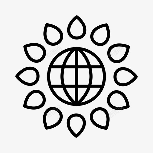 可再生能源生态环境图标svg_新图网 https://ixintu.com 再生 可再 可持续性 环境 生态 绿色 能源