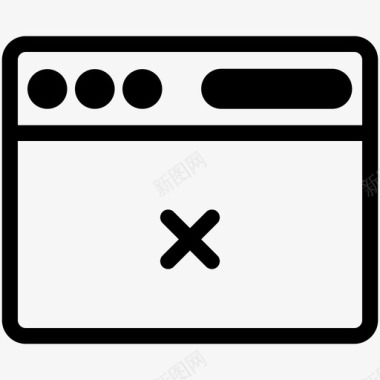 窗口删除浏览器internet图标图标