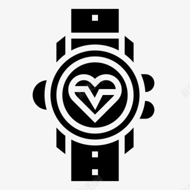 智能手表健身93字形图标图标