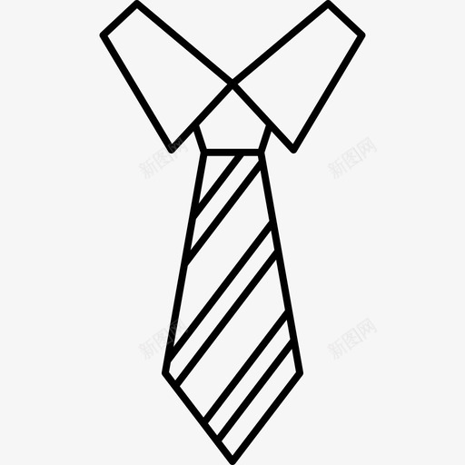 领带商务布料图标svg_新图网 https://ixintu.com 办公室 商业 商务 图标 布料 线图 连衣裙 金融 领带