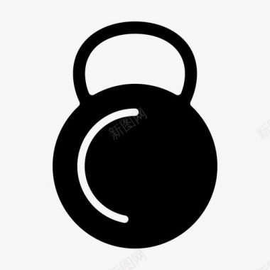 壶铃运动健身图标图标