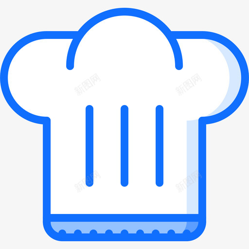 厨师帽餐厅99蓝色图标svg_新图网 https://ixintu.com 厨师 蓝色 餐厅