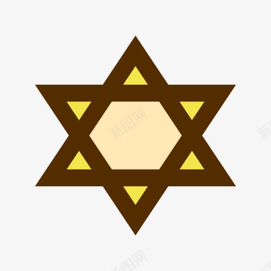 犹太教宗教34直系肤色图标图标