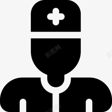 护士工作和职业化身2填充图标图标