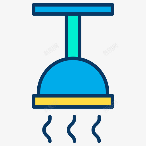 淋浴清洁93线性颜色图标svg_新图网 https://ixintu.com 淋浴 清洁 线性 颜色