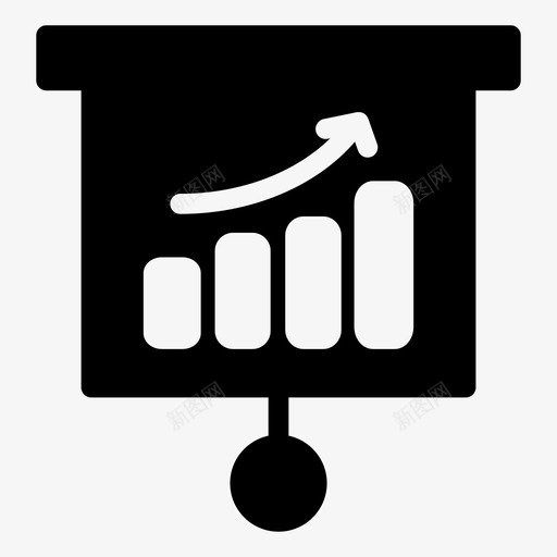 增长董事会图表图标svg_新图网 https://ixintu.com 图标 图表 增长 字形 托管 演示 网络 董事会