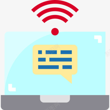 Wifi通信162平坦图标图标