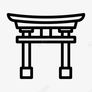东丽日本日本拱门图标图标
