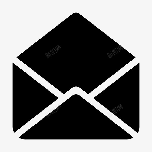 收件箱业务管理图标svg_新图网 https://ixintu.com 业务 业务管理 办公室 字形 收件箱 邮件