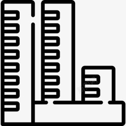 人口的空间变化人口过剩气候变化16线性图标高清图片