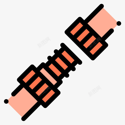 接头管道工23线颜色图标svg_新图网 https://ixintu.com 接头 管道工 颜色