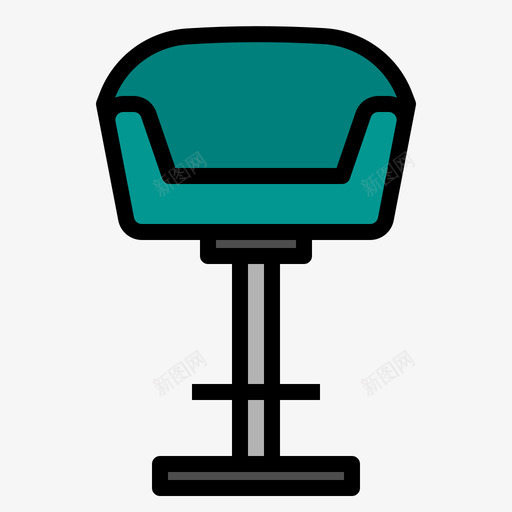 座椅家装50线颜色图标svg_新图网 https://ixintu.com 家装 座椅 颜色