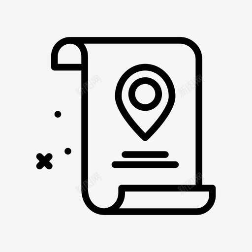 位置文件和文件夹2线性图标svg_新图网 https://ixintu.com 位置 文件 文件夹 线性