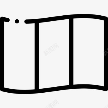 秘鲁国旗1直线图标图标