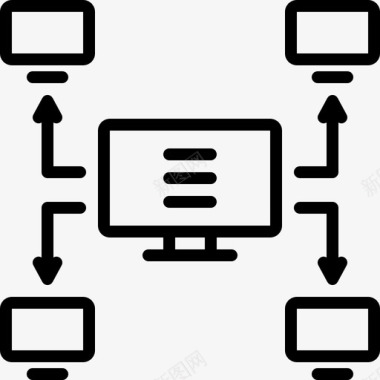 多播网络管理图标图标