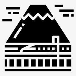 本山富士山日本山山水图标高清图片