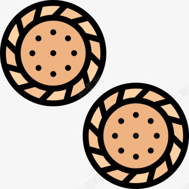 饼干零食2彩色图标图标