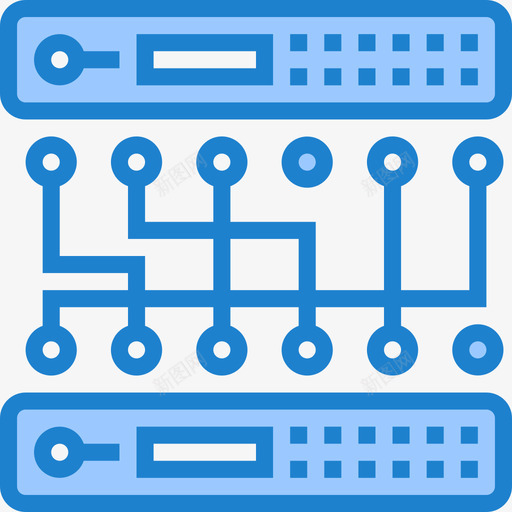 服务器数据和网络管理5蓝色图标svg_新图网 https://ixintu.com 数据 服务器 网络管理 蓝色