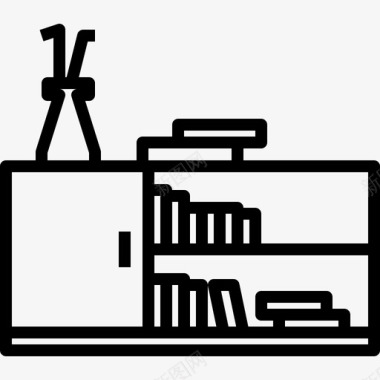 书架家具室内图标图标