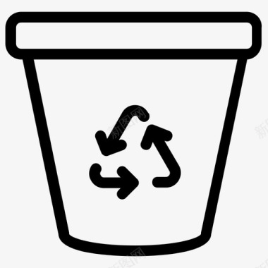 回收站回收容器回收罐图标图标