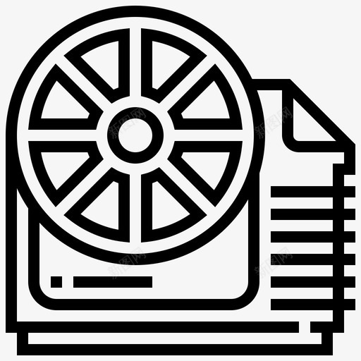空压机空调冷却图标svg_新图网 https://ixintu.com 冷却 机械 空压机 空调 风机