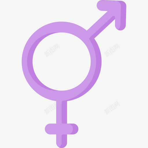 Bigender性别认同2扁平图标svg_新图网 https://ixintu.com Bigender 性别 扁平 认同