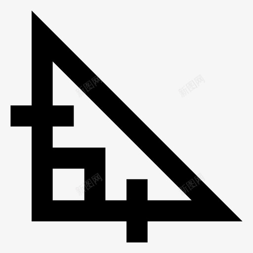 右等腰三角形形状数学数实心图标svg_新图网 https://ixintu.com 实心 形状 数学 等腰三角形