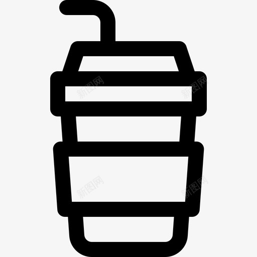 咖啡夏季食品和饮料4线性图标svg_新图网 https://ixintu.com 咖啡 夏季 线性 食品 饮料