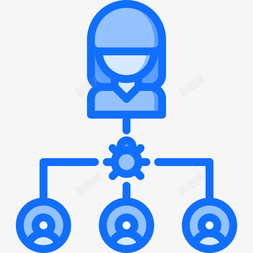 Bug数据保护34蓝色图标svg_新图网 https://ixintu.com 保护 数据 蓝色