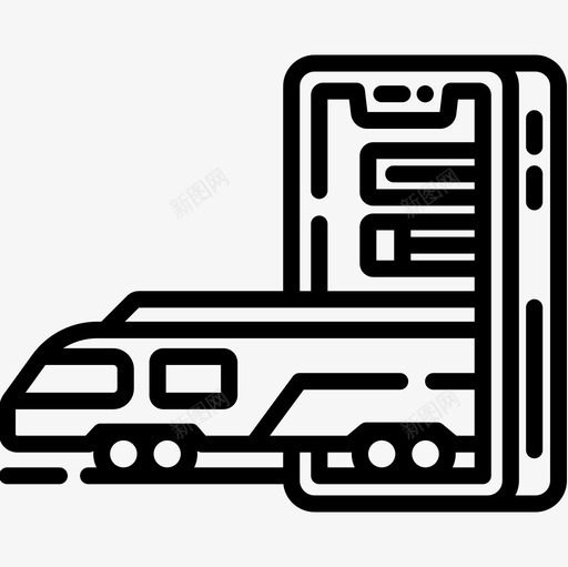 地铁城市54直线图标svg_新图网 https://ixintu.com 地铁 城市 直线