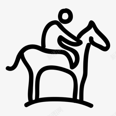 骑马的旅行旅行包2图标图标