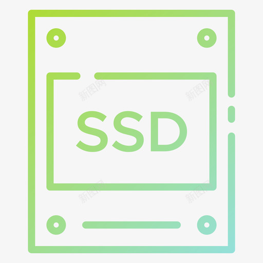 Ssd驱动器硬件43渐变图标svg_新图网 https://ixintu.com Ssd 渐变 硬件 驱动器