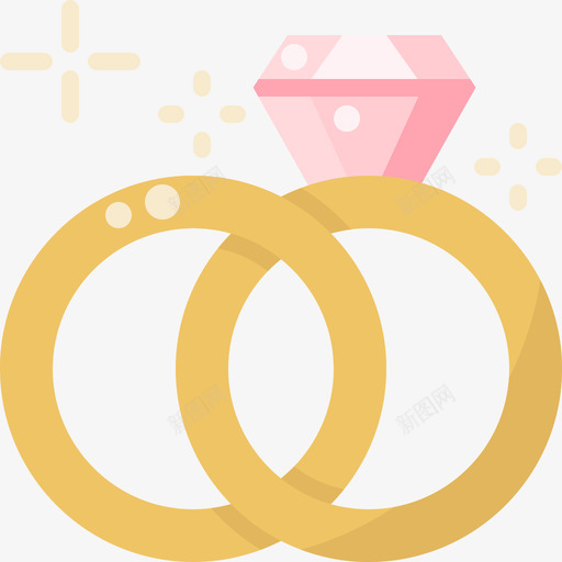 结婚戒指结婚200平的图标svg_新图网 https://ixintu.com 平的 戒指 结婚