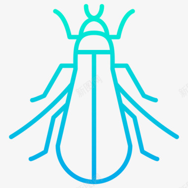 蟋蟀昆虫32梯度图标图标